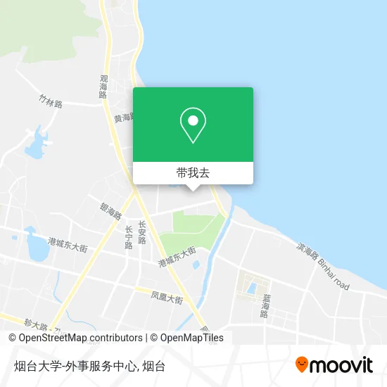 烟台大学-外事服务中心地图