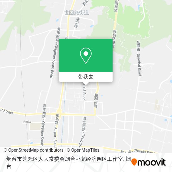 烟台市芝罘区人大常委会烟台卧龙经济园区工作室地图