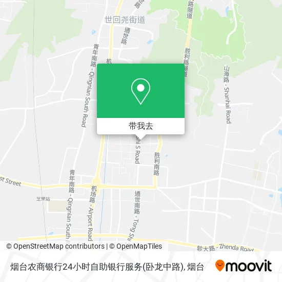 烟台农商银行24小时自助银行服务(卧龙中路)地图