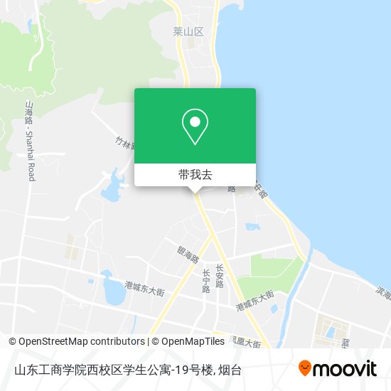 山东工商学院西校区学生公寓-19号楼地图