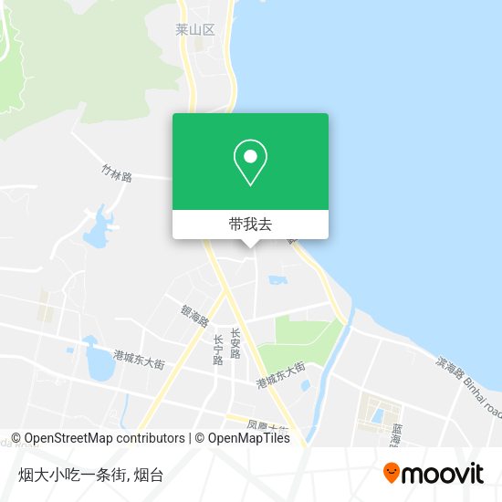 烟大小吃一条街地图