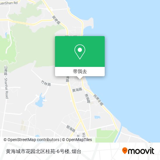 黄海城市花园北区桂苑-6号楼地图