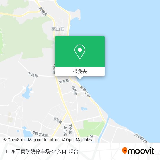 山东工商学院停车场-出入口地图