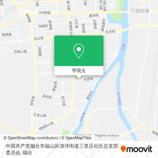 中国共产党烟台市福山区清洋街道三里店社区总支部委员会地图