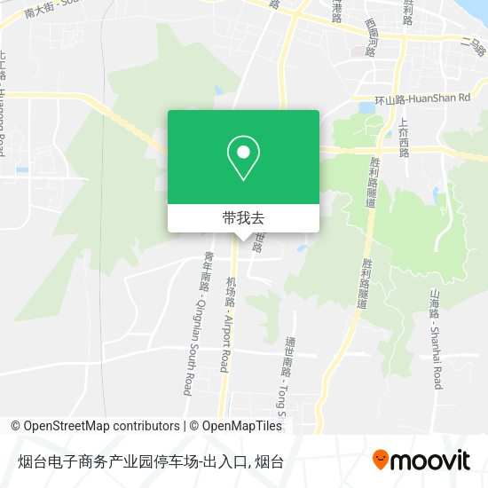 烟台电子商务产业园停车场-出入口地图