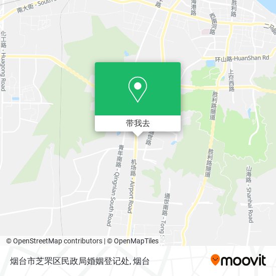 烟台市芝罘区民政局婚姻登记处地图