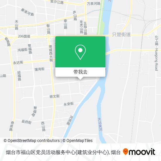 烟台市福山区党员活动服务中心(建筑业分中心)地图
