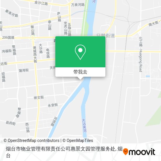 烟台市物业管理有限责任公司惠景文园管理服务处地图