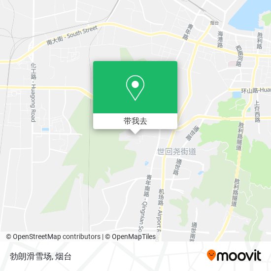 勃朗滑雪场地图