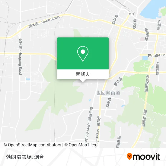 勃朗滑雪场地图
