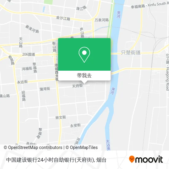 中国建设银行24小时自助银行(天府街)地图