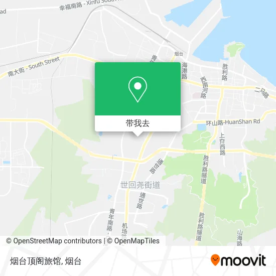 烟台顶阁旅馆地图