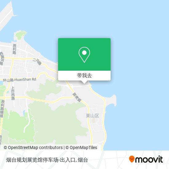 烟台规划展览馆停车场-出入口地图