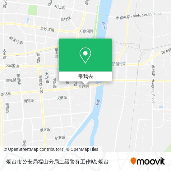 烟台市公安局福山分局二级警务工作站地图