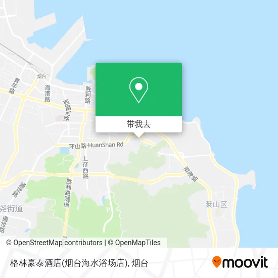 格林豪泰酒店(烟台海水浴场店)地图