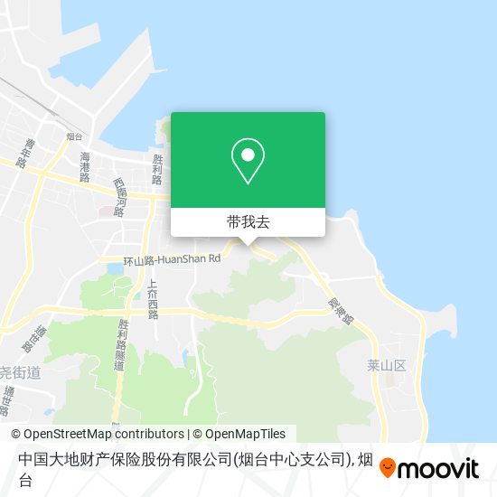 中国大地财产保险股份有限公司(烟台中心支公司)地图