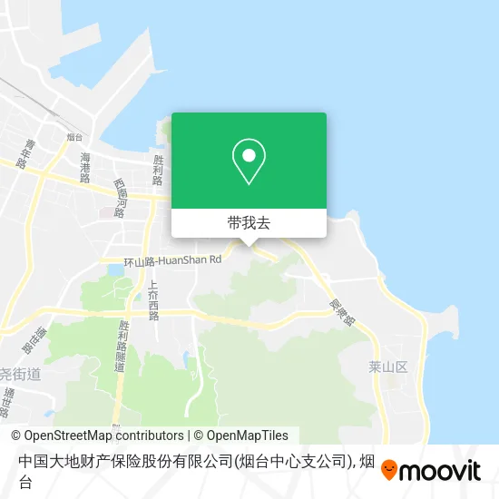 中国大地财产保险股份有限公司(烟台中心支公司)地图