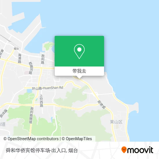 舜和华侨宾馆停车场-出入口地图