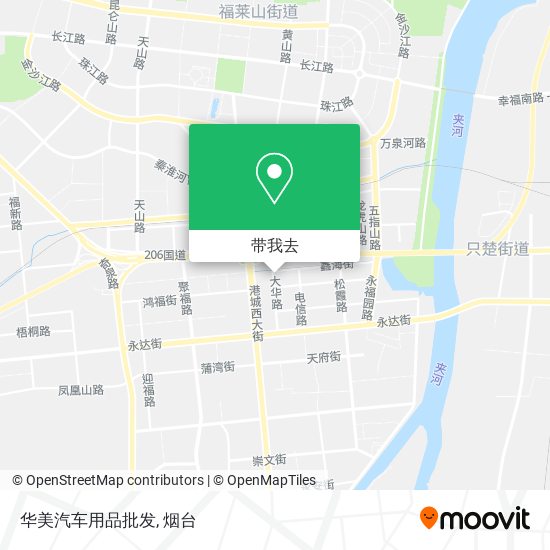 华美汽车用品批发地图