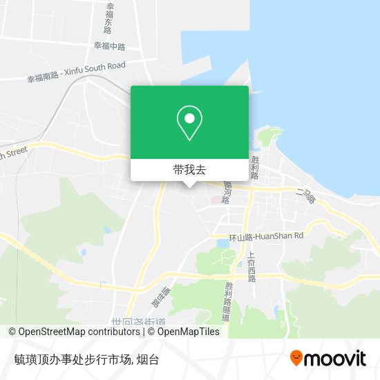 毓璜顶办事处步行市场地图