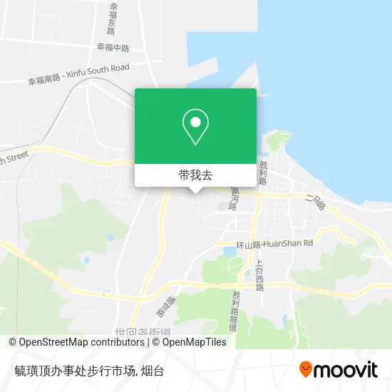 毓璜顶办事处步行市场地图