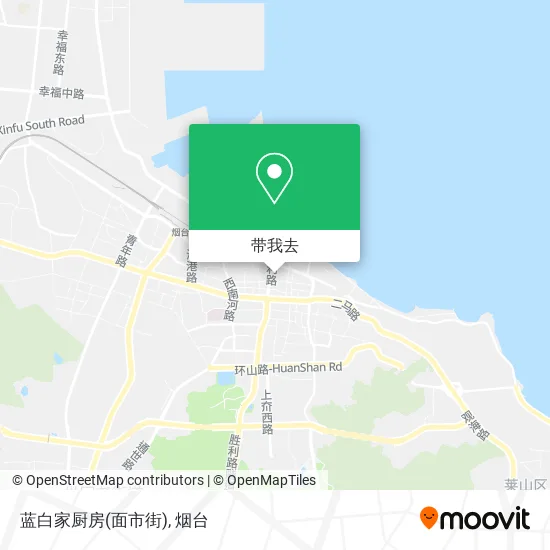 蓝白家厨房(面市街)地图
