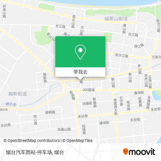 烟台汽车西站-停车场地图