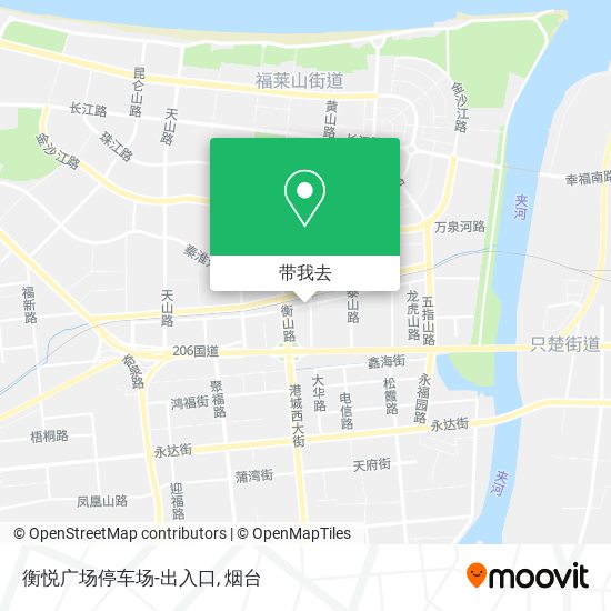 衡悦广场停车场-出入口地图