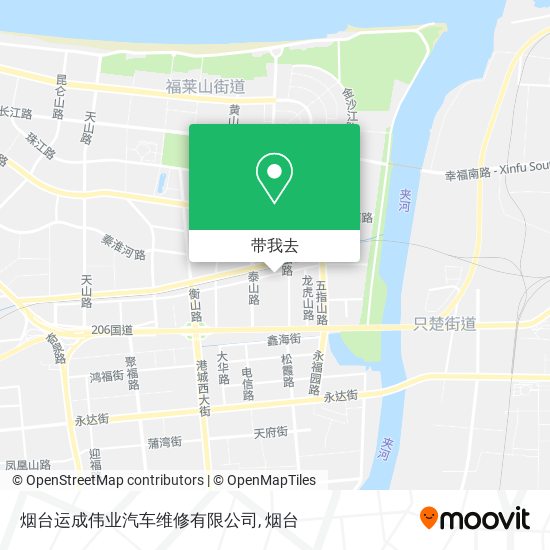 烟台运成伟业汽车维修有限公司地图