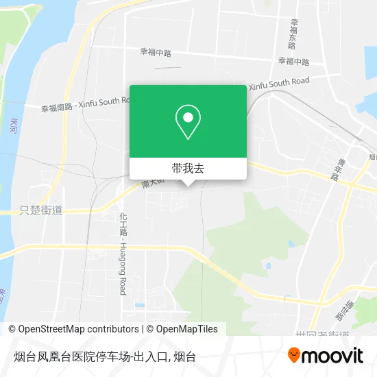 烟台凤凰台医院停车场-出入口地图