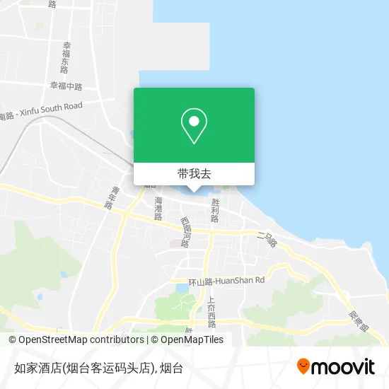 如家酒店(烟台客运码头店)地图