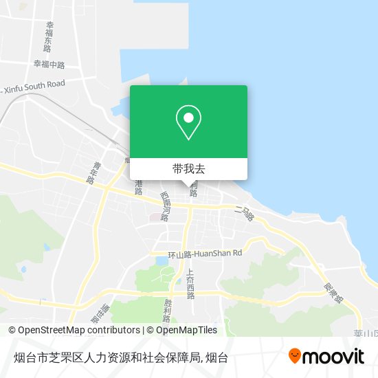 烟台市芝罘区人力资源和社会保障局地图