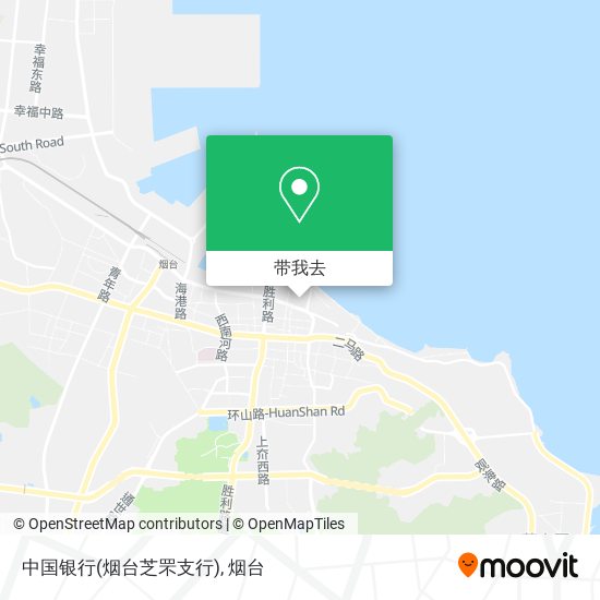 中国银行(烟台芝罘支行)地图