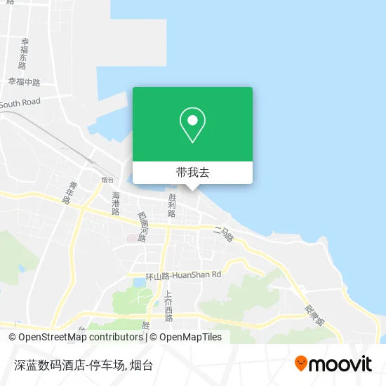 深蓝数码酒店-停车场地图