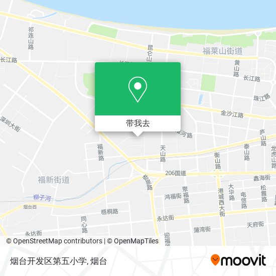 烟台开发区第五小学地图