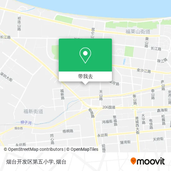 烟台开发区第五小学地图