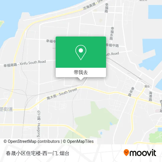 春晟小区住宅楼-西一门地图