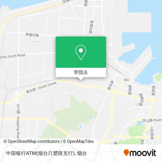 中国银行ATM(烟台只楚路支行)地图