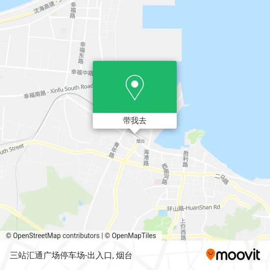 三站汇通广场停车场-出入口地图