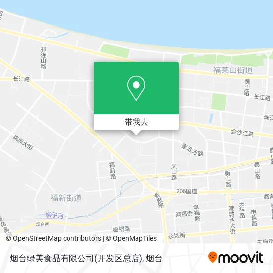 烟台绿美食品有限公司(开发区总店)地图