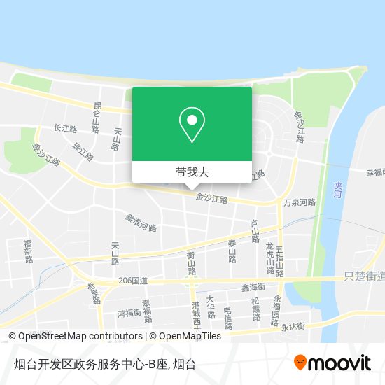 烟台开发区政务服务中心-B座地图