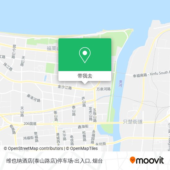 维也纳酒店(泰山路店)停车场-出入口地图