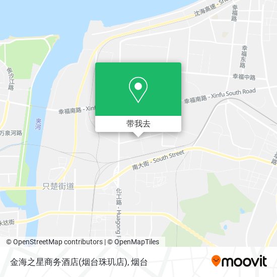 金海之星商务酒店(烟台珠玑店)地图