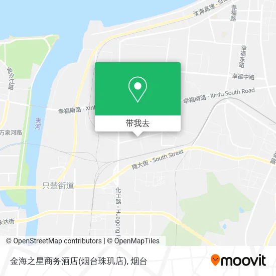 金海之星商务酒店(烟台珠玑店)地图