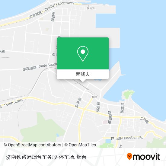济南铁路局烟台车务段-停车场地图