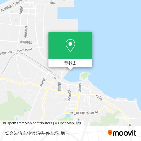 烟台港汽车轮渡码头-停车场地图