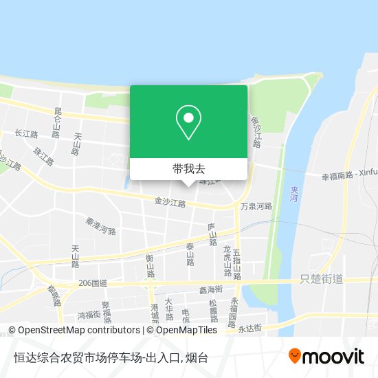恒达综合农贸市场停车场-出入口地图