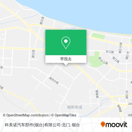 科美诺汽车部件(烟台)有限公司-北门地图