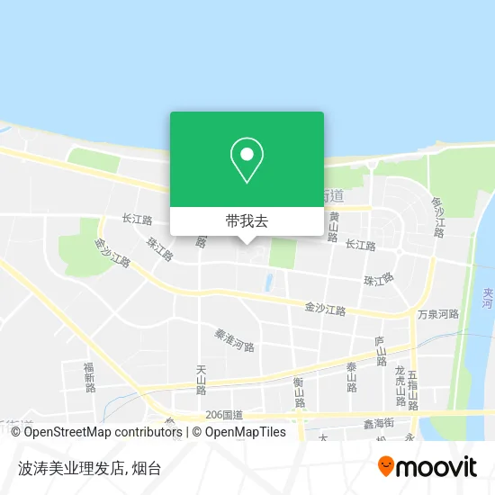 波涛美业理发店地图