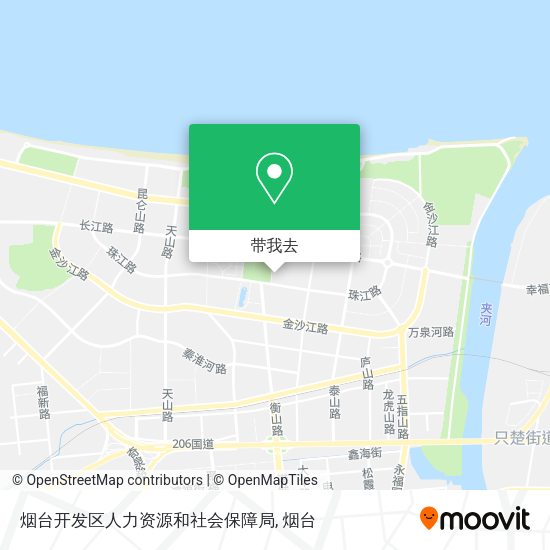 烟台开发区人力资源和社会保障局地图